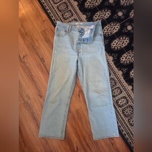 Levi's Ribcage Straight Jeans 32W 27L